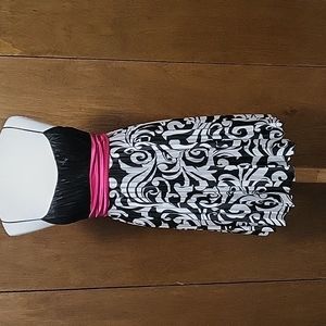 B. Smart Black and White prom dress